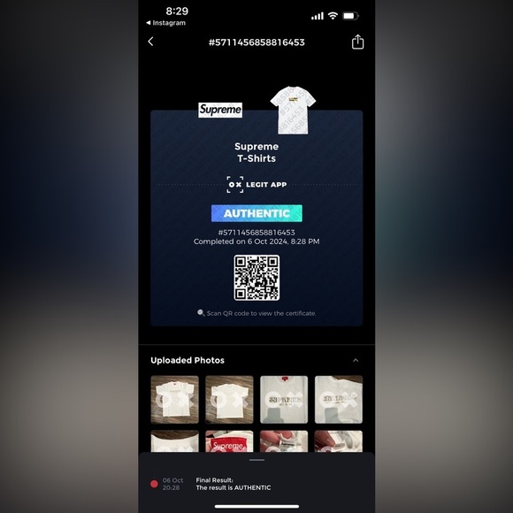 Supreme Nouveau Logo Tee White Gold Silver Medium EUC - Picture 2 of 6